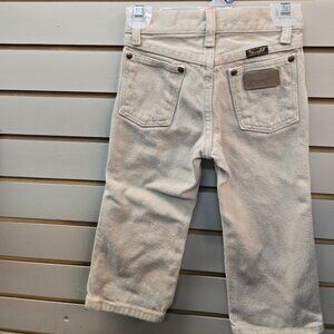 Toddlers size 3T Wrangler jeans sand color like new